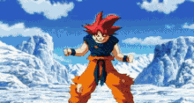 Son Goku Super Saiyan God GIF - Son Goku Super Saiyan God Dragon Ball Z GIFs