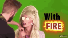 The Trixie And Katya Show Fire GIF - The Trixie And Katya Show Fire Flames GIFs
