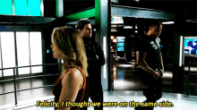 arrow olicity oliver queen felicity smoak i thought we were on the same side