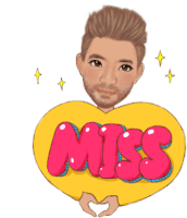 Miss Heart Sticker - Miss Heart Love Stickers