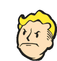 Angry Vault Boy Sticker - Angry Vault Boy Fo76 Stickers