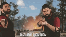 Esse Lobo E Chow Chow Cachorro GIF - Esse Lobo E Chow Chow Cachorro Lobo GIFs