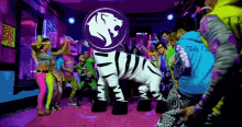 La Gladiators Shuffle Dance GIF - La Gladiators Shuffle Dance Zebra GIFs