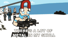 metal in my skull metal magnet metal head guns