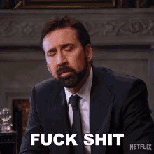 Fuck Shit Nicolas Cage GIF - Fuck Shit Nicolas Cage History Of Swear Words GIFs
