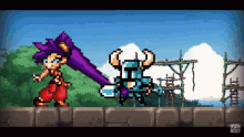 Shovel Knight Death Battle GIF - Shovel Knight Death Battle Shantae GIFs