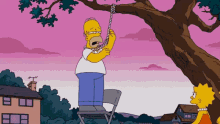 Homer Hang GIF - Homer Hang Tree GIFs