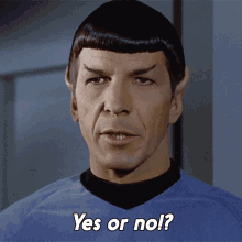 Yes Or No Spock GIF - Yes Or No Spock Star Trek GIFs