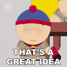 Thats A Great Idea Stan Marsh GIF - Thats A Great Idea Stan Marsh South Park GIFs