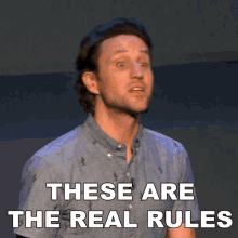 These Are The Real Rules Josh Sundquist GIF - These Are The Real Rules Josh Sundquist Rules GIFs