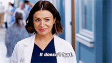 Greys Anatomy Amelia Shepherd GIF - Greys Anatomy Amelia Shepherd It Doesnt Hurt GIFs