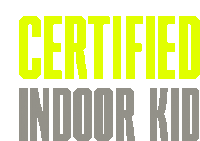 Certified Indoor Kid Lights Sticker - Certified Indoor Kid Lights Stickers