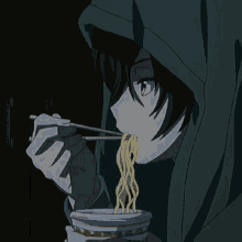 eat anime boy anime boy noodles