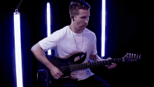 Playing Guitar Cole Rolland GIF - Playing Guitar Cole Rolland Welcome To The Black Parade GIFs