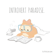 Introvert Paradise GIF - Introvert Paradise Reading GIFs