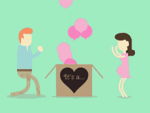 its a girl pink balloons dance dancing