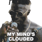 My Minds Clouded Moses Sumney Sticker - My Minds Clouded Moses Sumney Cut Me Song Stickers