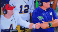 Dont Care Foot Ball GIF - Dont Care Foot Ball Notre Dame GIFs