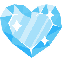 frozen heart heart joypixels shiny diamond heart