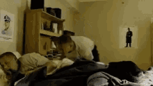 Wake Up Thrown Off The Bed GIF - Wake Up Thrown Off The Bed Good Morning GIFs