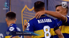 Abrazar Edwin Cardona GIF - Abrazar Edwin Cardona Liga Profesional De Fútbol De La Afa GIFs