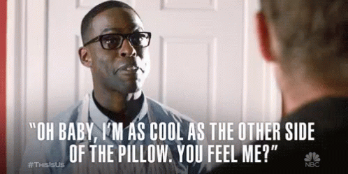I'M As Cool As The Other Side Of The Pillow. GIF - Wink Oh Baby You Feel Me GIFs