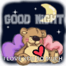 Good Night Sweet Dreams GIF - Good Night Sweet Dreams Heart Beat GIFs