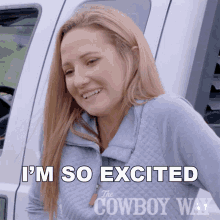 Im So Excited Misty Harris GIF - Im So Excited Misty Harris The Cowboy Way GIFs