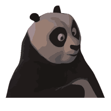 confused confused panda panda confused look confused face