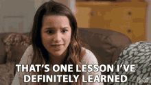 Thats One Lesson Ive Definitely Learned Im Aware GIF - Thats One Lesson Ive Definitely Learned Im Aware I Know GIFs