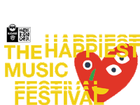 The Happiest Music Festival Heart Sticker - The Happiest Music Festival Heart Happy Stickers