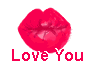 Kisses Love You Sticker - Kisses Love You Lips Stickers