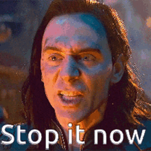 Stop It Loki GIF - Stop It Loki Enough GIFs