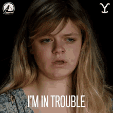 Im In Trouble Young Beth GIF - Im In Trouble Young Beth Yellowstone GIFs
