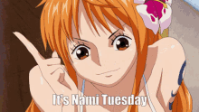 Nami One Piece Tuesday GIF - Nami One Piece Tuesday GIFs