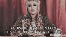 I Know I Just Had A Record Come Out Plastic Hearts But Im Already Working On The Next One GIF - I Know I Just Had A Record Come Out Plastic Hearts But Im Already Working On The Next One Miley Cyrus GIFs