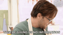 Theyre Giving Us No Information The Great Canadian Baking Show GIF - Theyre Giving Us No Information The Great Canadian Baking Show Gcbs GIFs