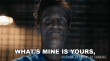 What Mine Is Yours And Whats Yours Is Mine Cletus Kasady GIF - What Mine Is Yours And Whats Yours Is Mine Cletus Kasady Woody Harrelson GIFs
