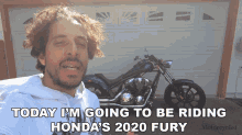 Today Im Going To Be Riding Hondas2020fury Motorcyclist GIF - Today Im Going To Be Riding Hondas2020fury Motorcyclist Motorcyclist Magazine GIFs