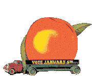 Vote January5th Jan5 Sticker - Vote January5th Jan5 Peach Stickers