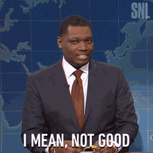 I Mean Not Good Michael Che GIF - I Mean Not Good Michael Che Saturday Night Live GIFs