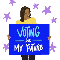 Voting For My Future Future Sticker - Voting For My Future Future Better Future Stickers