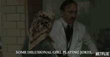 Some Delusional Girl Playing Jokes The Crown GIF - Some Delusional Girl Playing Jokes The Crown Delusional Girl GIFs
