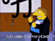 Simpsons Hook It To My Veins GIF - Simpsons Hook It To My Veins Barney GIFs
