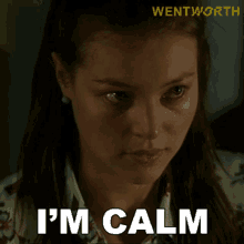 Im Calm Jess Warner GIF - Im Calm Jess Warner Wentworth GIFs