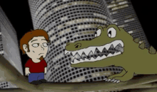 Man Crocodile GIF - Man Crocodile Cartoon GIFs