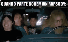 Bohemian Rapsody Queen Musica Macchina Amici Amicizia Cantare Freddie Mercury GIF - Bohemian Rapsody Jamming To Bohemian Rapsody Friends GIFs