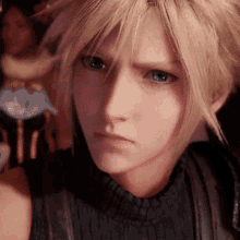 Cloud Strife Stare GIF - Cloud Strife Stare Worried GIFs