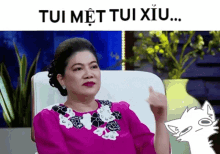 Madam Do Lien Shark Lien GIF - Madam Do Lien Shark Lien Tui Met Tui Xiu GIFs