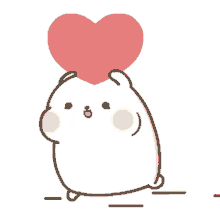 seal hibo love heart cute